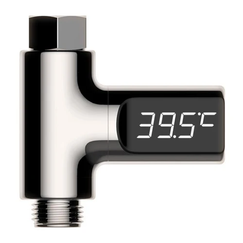 LED Digital Shower Thermometer Silver