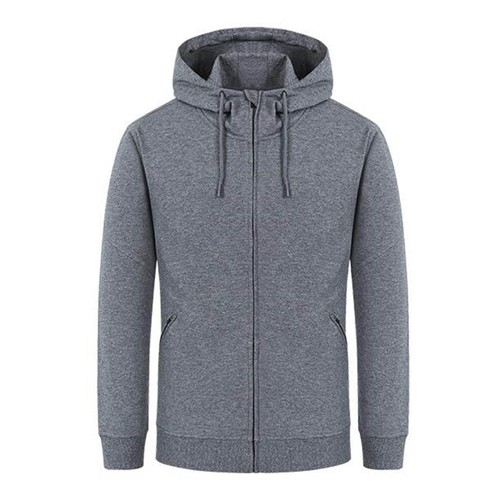 hooded zip cardigan