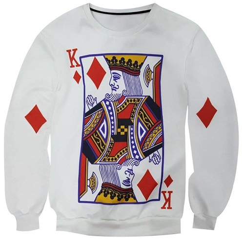 King hot sale card sweatshirt