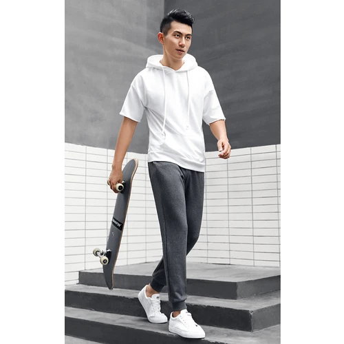 Xiaomi ULEEMARK Men Cotton Sport Pant Knit Trouser Black