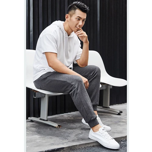 Xiaomi ULEEMARK Men Cotton Sport Pant Knit Trouser Black