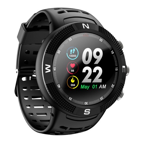 NO.1 F18 Sports Smartwatch 1.3 Inch TFT Touch Screen Black