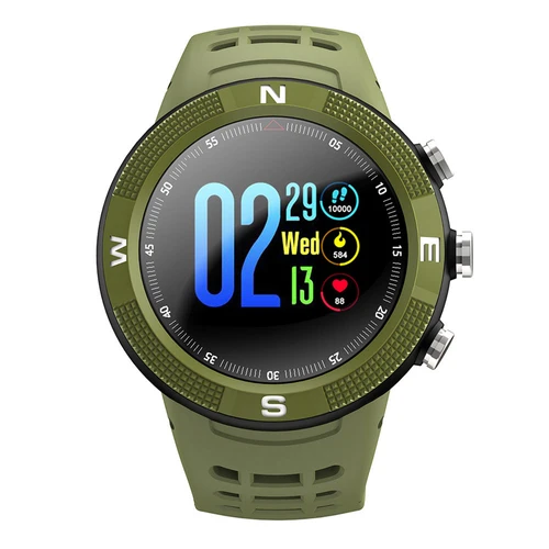 NO.1 F18 Sports Smartwatch 1.3 Inch TFT Touch Screen Green