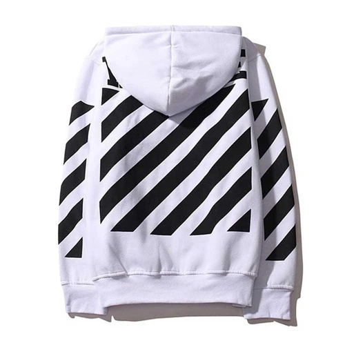 Off white hotsell striped hoodie