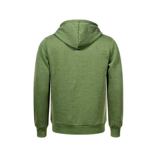 Men Autumn Zipper Hoodie Sweatshirt Size XL Light Gray