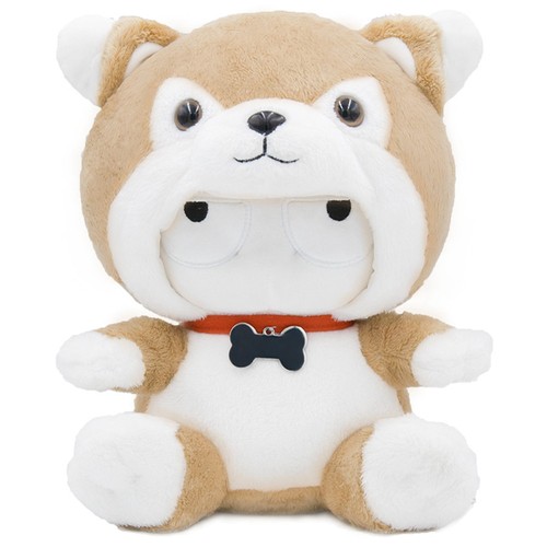 Xiaomi Gray Stuffed Plush Toy Classic Mitu Shiba Inu 25cm Cute Soft Doll Kids Best Gift