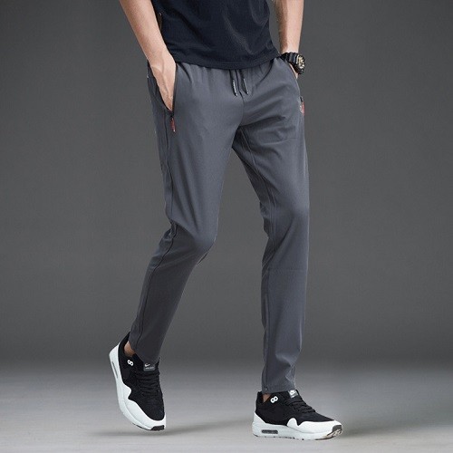 Men's Autumn Stretch Casual Sports Pants (Size 5XL) - Gray