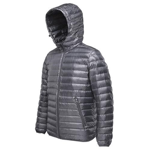 Xiaomi 90Fun Men s Seamless Hooded Down Jacket Size S Gray