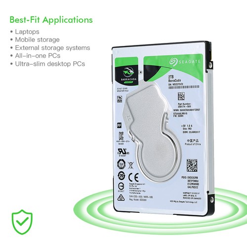 Seagate ST2000LM015 2TB Notebook Internal Hard Disk Drive Silver