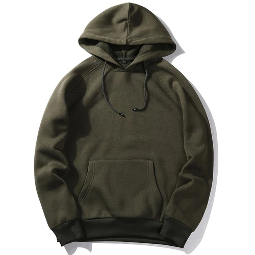 Olive green color online hoodie