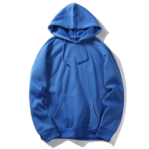 blue color hoodie