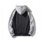 A4 Men's Color Block Raglan Sleeve Fleece Hoodie - X-Large, Graphite/Black | Moisture Wicking