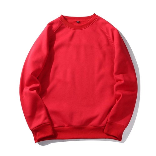 solid red sweatshirt