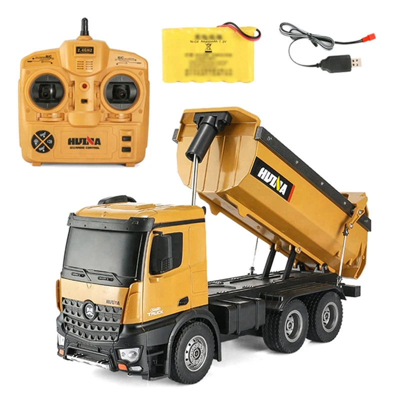 HuiNa Toys 1573 2.4G 10CH 1 14 RC Dump Truck RTR