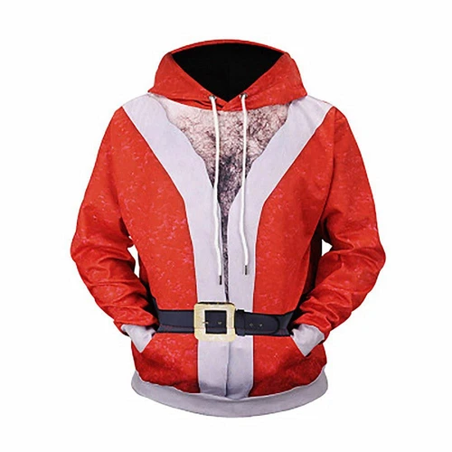 red santa hoodie