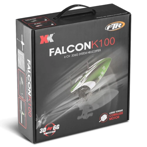 XK K100 Falcon 6CH Flybarless RC Helicopter RTF