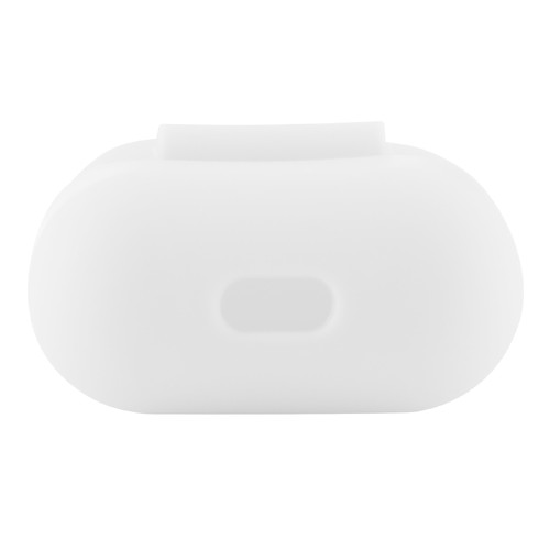 2er Pack Silikonhülle für Apple AirPods i10 i12 i18 i12S TWS Ohrhörer - Weiß Transparent.