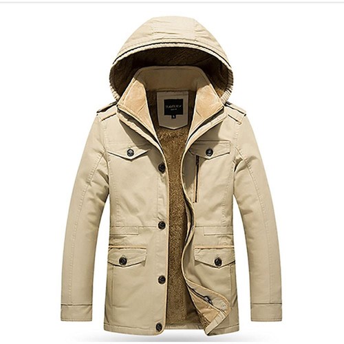 cotton hooded jacket mens