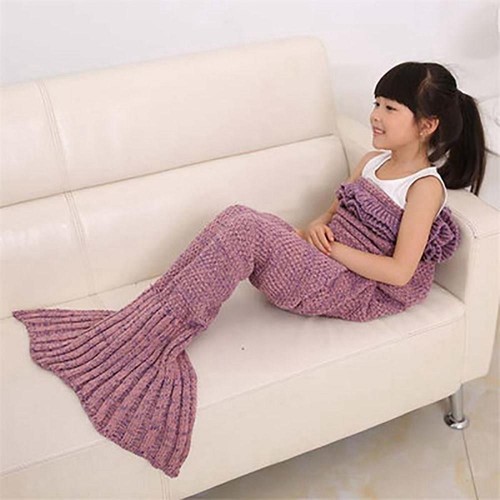 Children Mermaid Tail Blanket Nude Size 70 CM