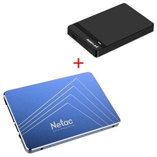 [Package A]Netac N600S 720GB SSD Yvnne HD213 External Hard Drive Case