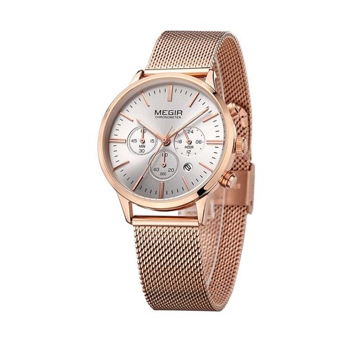 Quartz Wristwatch Megir Gold Watch MEGIR Watch Men Original Luxury