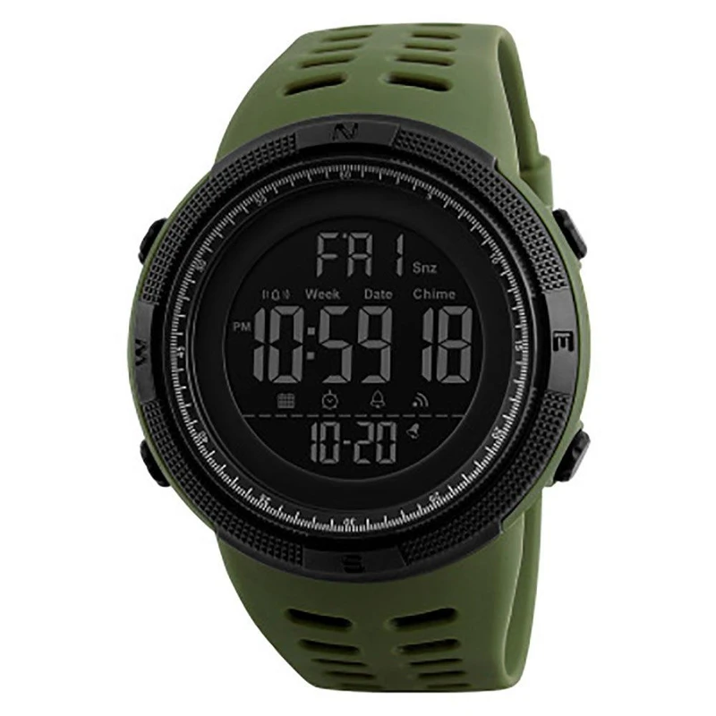 SKMEI 1251 Men Sports Wristwatch Army Green