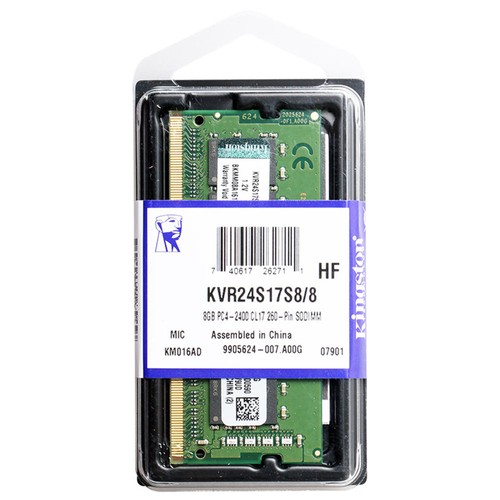 Kingston KVR24S17S8/8 DDR4 2400Mhz 8GB Laptop Memory Module Green