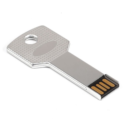 CW10090 Zinc Alloy Point Key 16GB USB2.0 Flash Drive Silver