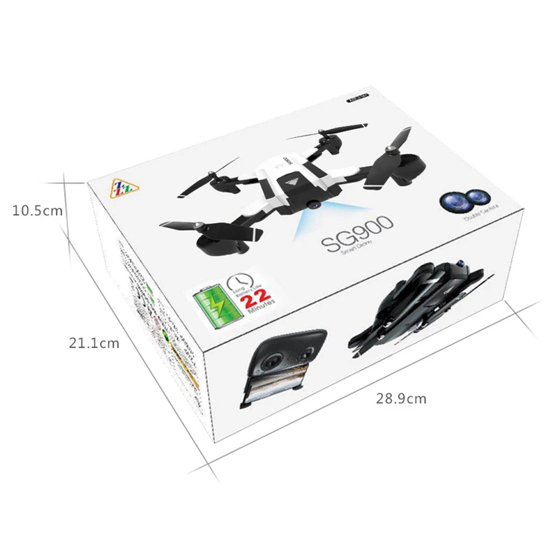 SG900 720P WiFi FPV Foldable RC Drone RTF Black