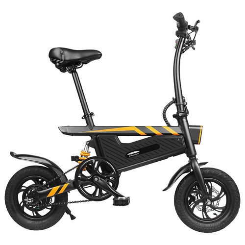 Ziyoujiguang T18 Portable Folding Smart Electric Moped Bicycle Black