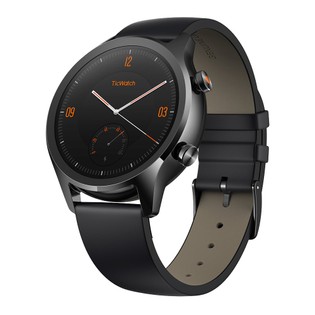 TicWatch C2 Smartwatch Wear OS by Google 1.3 Inch AMOLED Screen IP68 Built-in GPS Fitness Tracker Google Pay Mobvoi - Black