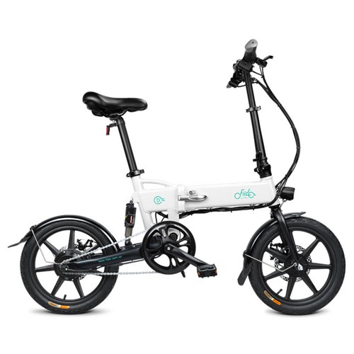 FIIDO D2 Folding Electric Moped Bike City Bike Commuter Bike Three Riding Modes 16 Inch Tires 250W Motor 25km/h 7.8Ah Lithium Battery 20-35KM Range - White