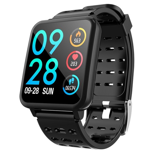 Makibes T2 Smart Watch 1.3 Inch IPS Screen IP67 Black