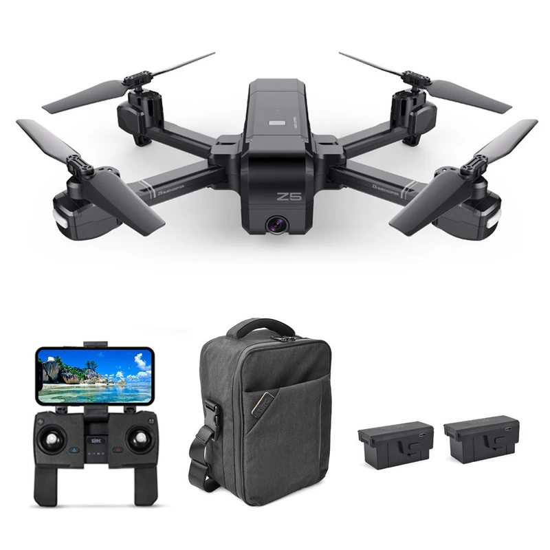 SJRC Z5 GPS 5G WiFi RC Drone RTF Black Three Battery