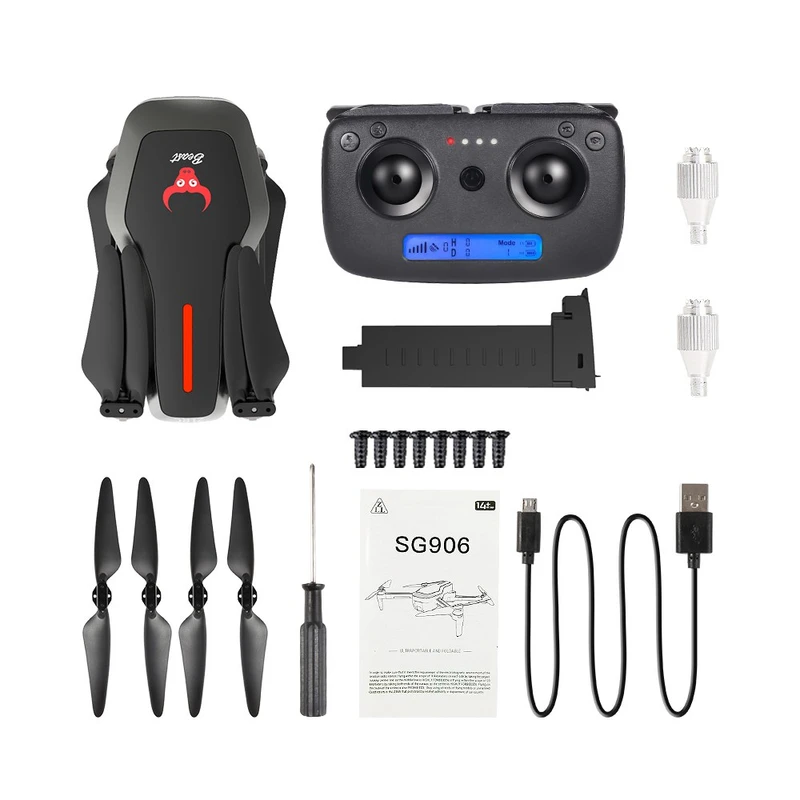 Beast rc quadcopter rtf foldable black sg906 discount