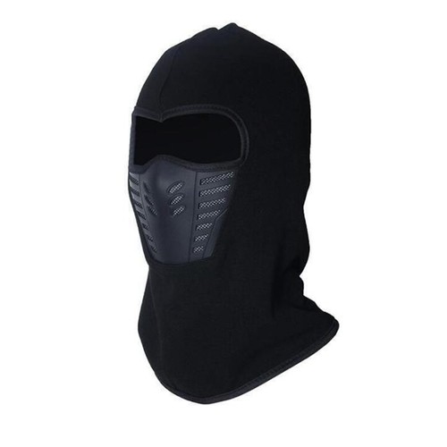 Breathable Windproof Face Mask Black