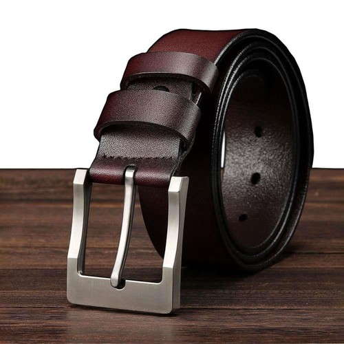 MP-9209 Men Leather Belt 110cm Brown
