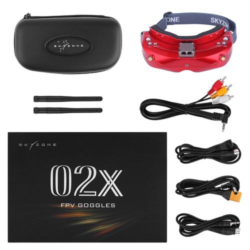 Skyzone SKY02X FPV Goggles RED