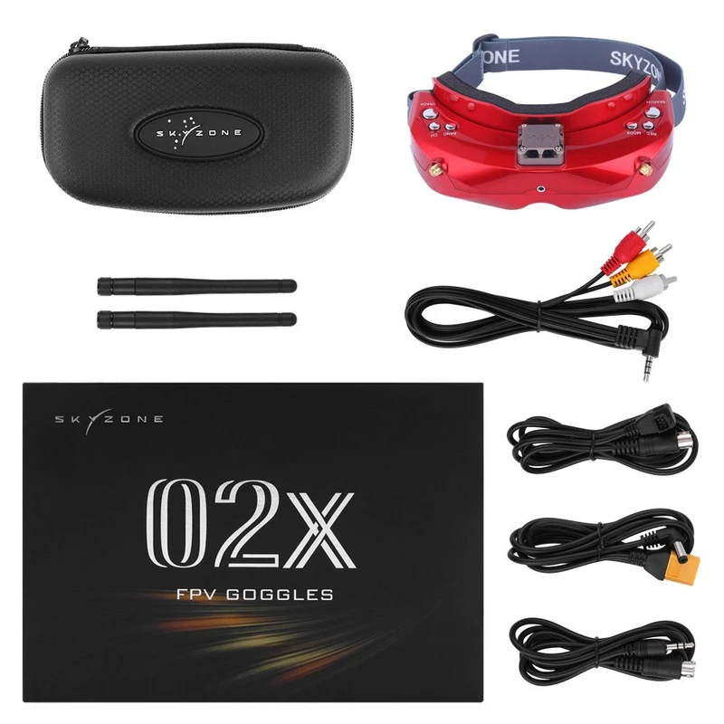 Skyzone SKY02X FPV Goggles RED