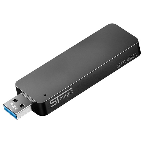 STmagic SPT31 360GB Mini Portable M.2 SSD USB3.1 Solid State Drive Read Speed 500MB/s - Gray