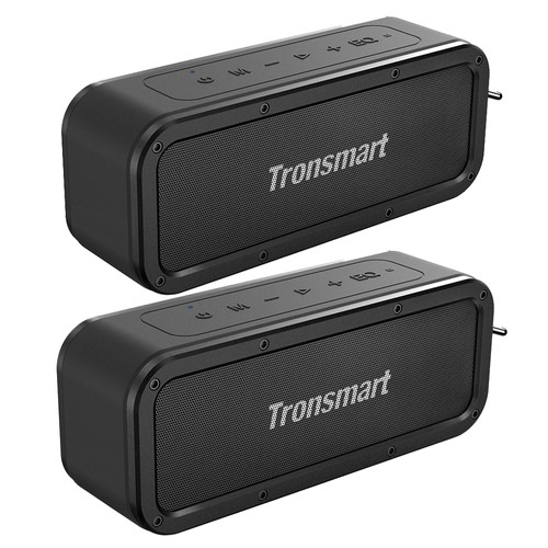 [2 Packs] Tronsmart Force SoundPulse™ 40W Bluetooth Speaker IPX7 Water Resistant Siri TWS & NFC 15 Hours Playtime