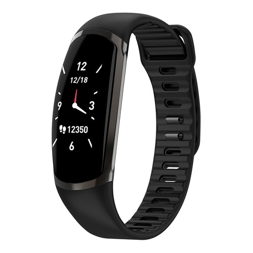 Makibes R16 Smart Bracelet 0.96 Inches IP67 Heart Rate Monitor Black