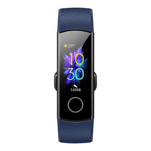 HUAWEI Honor Band 5 Smart Bracelet Blood Oxygen 0.95 Inch AMOLED Touch Large Color Screen 5ATM Heart Rate Monitor Swimming Posture Recognition - Blue