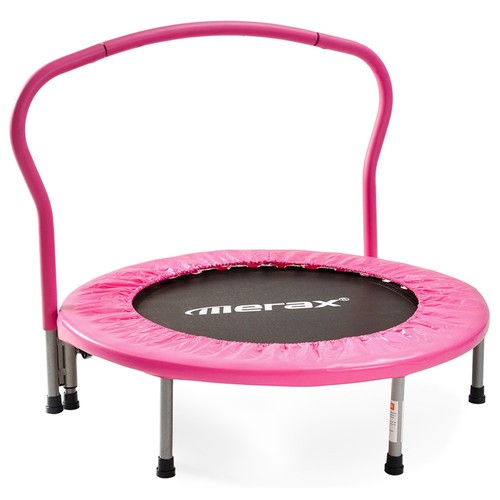 Arena Telemacos schade Merax Mini vouwbare trampoline voor kinderen, roze