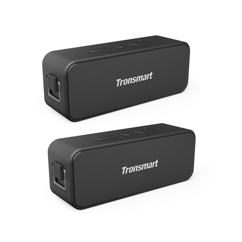 [2 Packs] Tronsmart T2 Plus 20W Bluetooth 5.0 Speaker 24H Playtime IPX7 