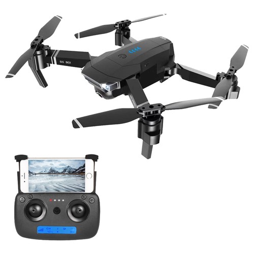 ZLRC SG901 YUE 4K WIFI Foldable RC Drone With Adjustable Wide-angle Camera Optical Flow Positioning RTF - Two Batteries with Bag
