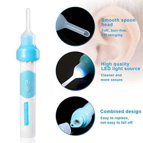Automatic Electric Ear Wax Removal Kit Blue