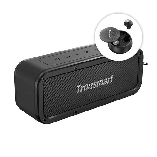 Tronsmart Force 40W Bluetooth 5.0 Speaker + Tronsmart Spunky Pro Bluetooth 5.0 TWS Earbuds Wireless Charging