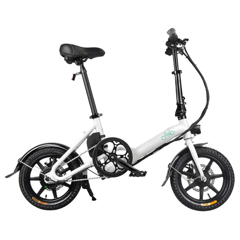 FIIDO D3 Folding Electric Moped Bike Max 25km h 5.2Ah Battery White