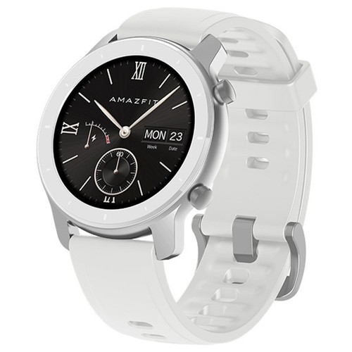Xiaomi AMAZFIT GTR Smartwatch 1.2 Inch AMOLED Display 5ATM Water Resistant GPS 42mm Aluminum Alloy Global Version - White